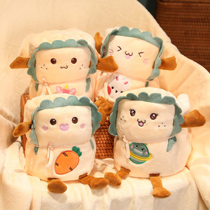 Manta de <span class=keywords><strong>Felpa</strong></span> de Tostada de Dibujos Animados, Rollo de Manta <span class=keywords><strong>para</strong></span> Siesta en la Oficina, Manta Pequeña de Franela <span class=keywords><strong>para</strong></span> Aire Acondicionado, Manta Individual de Almacenamiento - Product Image 2