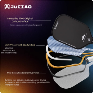 Racchetta da Pickleball Avanzata in Fibra di Carbonio Toray T700 con Nucleo in Schiuma Termoformata Gen4 per <span class=keywords><strong>Gioco</strong></span> all'Aperto - Product Image 4