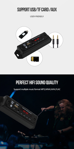 Vire xe MP3 WMA Bảng Giải mã âm thanh máy nghe nhạc MP3 USB TF FM Đài phát thanh mô-đun không dây <span class=keywords><strong>Bluetooth</strong></span> 5.0 Kit - Product Image 5