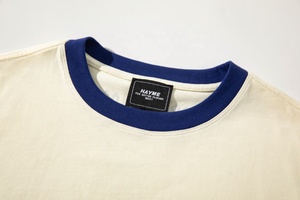 Oversize Hombre camiseta personalizada Dtg Crop Top camisa Ringer algodón camiseta - Product Image 5