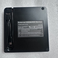 Graveur de CD externe portable, lecteur/enregistreur DVD USB 3.0 +/-RW, lecteur DVD/CD ROM mince avec port TYPE C pour ordinateur portable et ordinateur de bureau