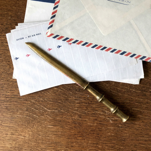 Handcrafted <b>Brass</b> <b>Letter</b> Opener with Polished Finish – Durable Desk Accessory for Office and Home Use - Product Image 1
