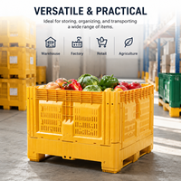 Conteneur pliable empilable robuste HUADING 1200*1000*760 mm pour la récolte, le stockage et le transport des fruits et légumes