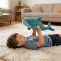 Peluches Requin-baleine Jellycat Gobfrey, jouets en peluche de haute qualité, adorables animaux marins, poupées parfaites pour un cadeau d'anniversaire