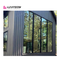 Ventanas de vidrio fijas de piso a techo panorámicas de aleación de aluminio residencial a la venta