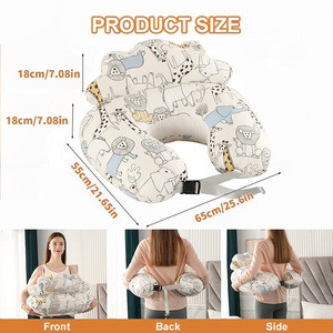 <span class=keywords><strong>Coussin</strong></span> de maternité portable et réglable certifié Oeko-Tex, motif nuage mignon, <span class=keywords><strong>pour</strong></span> l'<span class=keywords><strong>allaitement</strong></span> et <span class=keywords><strong>le</strong></span> temps sur <span class=keywords><strong>le</strong></span> ventre - Product Image 2