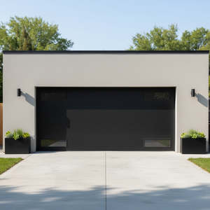 Portes de <span class=keywords><strong>garage</strong></span> sectionnelles en aluminium et verre Prima, nouveau design, isolantes, électriques - Product Image 1