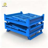 Conteneur de stockage pliable industriel en treillis métallique haute capacité Easylink, capacité de 1000 kg, protection contre la corrosion, revêtement en poudre