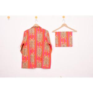 Conjunto de Pijama Informal de 3 Piezas para Mujer, Camiseta de Algodón con Estampado Floral, Manga Larga, Cuello Camisero, para Primavera, Otoño y Verano - Product Image 2