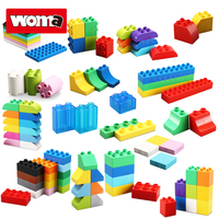 Pack de blocs de construction pour enfants, jouet de maternelle, grande marque, en plastique, accessoires de base, classiques