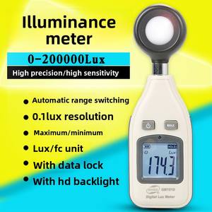 Illuminomètre numérique GM1010, photomètre d'intensité lumineuse de haute précision, mesureur de luminosité avec protection IP67, précision de 0,1 - Product Image 6