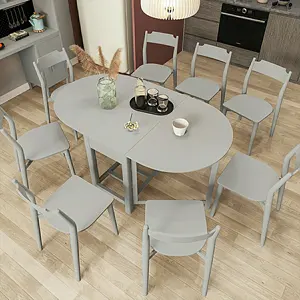 फैक्टरी सीधे आपूर्ति आधुनिक रसोई घर की मेज सेट लकड़ी के नक्काशीदार 8 सीटों के साथ खाने की मेज कुर्सियों