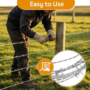 Filo Spinato per Recinzioni di Sicurezza, Protezione Perimetrale e Uso Agricolo, Resistente, Affilato e Durevole alle Intemperie - Product Image 4