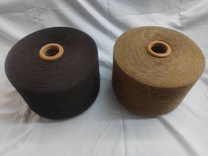 Filato di <span class=keywords><strong>Cotone</strong></span> <span class=keywords><strong>per</strong></span> <span class=keywords><strong>Uncinetto</strong></span>, Cardato, Misto, Riciclato, Colore Marrone, 10s 16s 20s <span class=keywords><strong>per</strong></span> Maglieria e Tessitura - Product Image 5