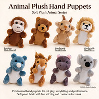 Marionnettes à doigts en peluche OEM ODM, mini-marionnettes à doigts, figurines en peluche anti-stress, fabrication sur mesure pour la vente en gros et au détail