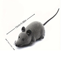 Vente en gros de souris télécommandée sans fil de simulation jouets interactifs électriques en peluche chat rat