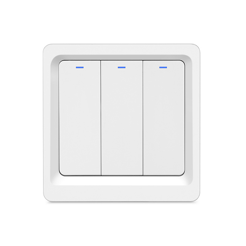 2021 механический настенный переключатель Tuya Zigbee, 3 клавиши, без нейтрального провода, с Alexa и Google Home