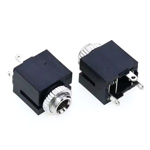 Conector Hembra Estéreo de 3.5mm PJ341 <span class=keywords><strong>301</strong></span> 376M 301M 325M con Tornillo, Conector de Audio para Auriculares de 3.5mm PJ-324, Enchufe Cilíndrico - Product Image 2
