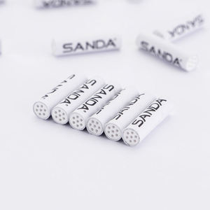7x27 mét than hoạt tính lọc tip cho ống hút biểu tượng tùy chỉnh bao bì cán Mẹo thuốc lá ống lọc với Dual Nắp gốm - Product Image 2