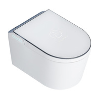 Siège de toilette mural en céramique de style moderne avec sortie dissimulée Conception de piège en P monobloc pour une utilisation dans la salle de bain Vente en gros