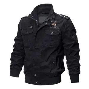 black bomber latest fashion hight quality cheap men winter jackets cut and sew jacket custom