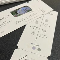 Billets de mariage personnalisés de haute qualité, billets de concert, d'exposition et d'événements, billets avec numéro de série, code QR et code-barres