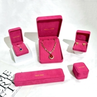 FORTE Boîte à Bijoux en Velours Personnalisée avec Logo Cajas Para Joyas Vintage pour Bagues Emballage Bijoux Coffret Cadeau en Velours pour Bijoux