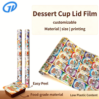 Film d'étanchéité souple en aluminium de qualité alimentaire, laminé PET/AL, 300m, pour snacks, bonbons, gelées, yaourts, chocolats - Vente chaude