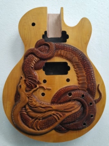 <span class=keywords><strong>Kit</strong></span> de <span class=keywords><strong>guitarra</strong></span> DIY sin terminar escultura de <span class=keywords><strong>guitarra</strong></span> <span class=keywords><strong>eléctrica</strong></span> conjuntos de serpiente <span class=keywords><strong>guitarra</strong></span> de <span class=keywords><strong>construcción</strong></span> sin terminar - Product Image 3