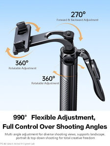 Trípode Selfie Stick Automático UGREEN LP1017 de 1.65M con Control Remoto Bluetooth, Soporte para Teléfono para Vlogs y Conciertos - Product Image 4