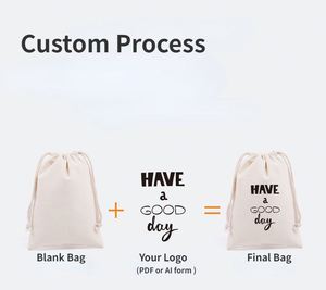 New <b>Small</b> <b>Bag</b> With Strings for <b>Small</b> Businesses Custom Organic Canvas Cotton <b>White</b> Mini Lightweight Gift <b>Bags</b> With Logo - Product Image 3