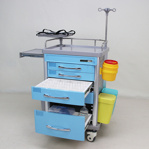 Carrello di emergenza autorizzazione marchio MN-EC009 con supporto defibrillatore AED per uso ospedaliero - Product Image 6