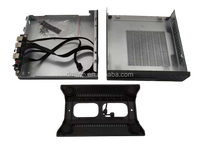 Usine directe personnalisé petit châssis HTPC boîtier de bureau industriel vertical mince CFF SFF métal plastique Mini ITX PC boîtier côté