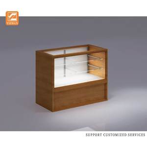 Großhandel Full Vision Checkout Counter Showcase <span class=keywords><strong>Display</strong></span> für Einzelhandel geschäfte aus gehärtetem MDF-Glas und Acryl-Materialien - Product Image 6