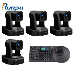 Runpu HD66A-30 AI Track 30X Optical Zoom 1080p Full HD SDI PTZ Video Conference Camera Controller Bundle Conference Room Camera