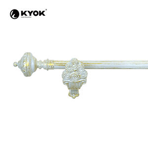 KYOK Factory Barra <span class=keywords><strong>de</strong></span> cortina <span class=keywords><strong>de</strong></span> color dorado retro <span class=keywords><strong>de</strong></span> 28mm y pista para el hogar o el hotel Excelente <span class=keywords><strong>valor</strong></span> - Product Image 2