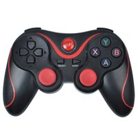 Manette de jeu sans fil X3 pas chère pour PC/mobile avec volant de direction et moteur à vibration