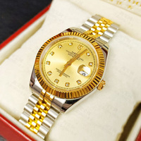 Montre mécanique de luxe pour homme, saphir, acier inoxydable, étanche, plongée sportive, automatique, fonction lumineuse, 41 mm, analogique