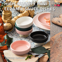 Plat à sauce en céramique écologique de haute qualité, plat à sauce personnalisé avec logo, design minimaliste japonais, diamètre de 3,5 pouces, livraison gratuite