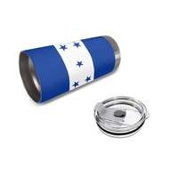Gobelet isotherme en acier inoxydable de 20 oz avec drapeau du Honduras, personnalisé, anti-fuite, pour le bureau et la maison, pour les boissons quotidiennes