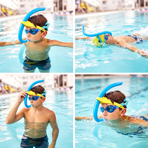 <span class=keywords><strong>Tubo</strong></span> de Respiración Profesional para Entrenamiento de Natación, de Silicona Líquida Desmontable, Anti-Asfixia, para Ejercicios de Natación en Piscina, para Adultos - Product Image 2
