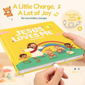 Livre sonore d'apprentissage précoce pour enfants, fabrication sur mesure, planche sonore de haute qualité, chants de berceuse anglais, livre sonore musical pour enfants - Product Image 2