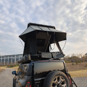 Tente de toit de voiture pour 2-3 personnes, <span class=keywords><strong>camping</strong></span> en plein air, Australie, coque rigide en aluminium triangulaire, quatre saisons, imperméable, vente en gros - Product Image 3