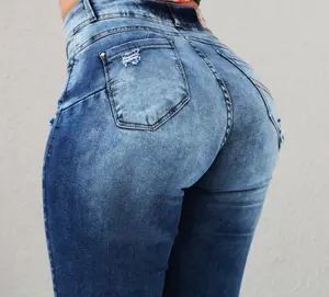 gli americani ammorbidente Suppliers-2019 nuovo stile Europeo e Americano Esplosivo di Alta elasticità di alta jeans della vita dei pantaloni