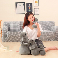 Vente en gros Mignon Peluche Zhdun Meme Animal en peluche Statue d'attente chaude Tubby Gris Blob Jouets en peluche