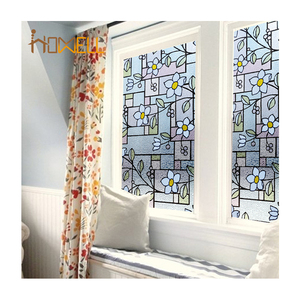 Window Film Company Impresión no adhesiva <span class=keywords><strong>Siker</strong></span> Vidrieras Película decorativa Película de ventana no adhesiva. - Product Image 4