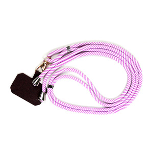 Lanière de téléphone <span class=keywords><strong>portable</strong></span> légère en polyester avec boucle métallique, sangle de poignet <span class=keywords><strong>portable</strong></span>, <span class=keywords><strong>collier</strong></span> suspendu 12 cm pour <span class=keywords><strong>iPhone</strong></span> - Product Image 1