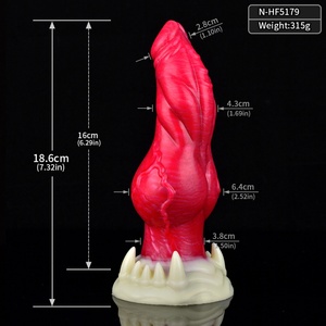 Dog Knot Massager NNSX Silicone Dog Knot Massager <b>Large</b> Suction <b>Cup</b> Base Soft and Durable Adult Toy for Men and Women - Product Image 3