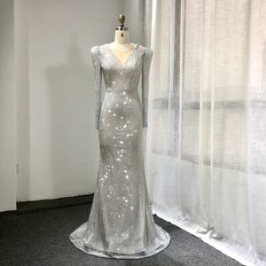 Gaun Malam Putri Duyung Manik-manik Wanita Gaun Malam Elegan Gaun Pesta <span class=keywords><strong>Prom</strong></span> Payet - Product Image 2