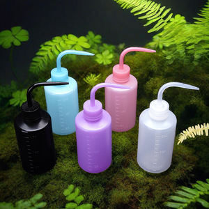 O'Kayme <b>Eyelash</b> Extension Cleaning Bottle 250ml Reusable Plastic Curved Nozzle Beauty Tool - Product Image 1